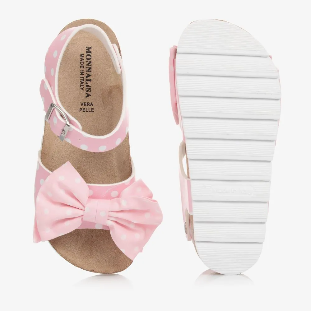 Teen Pink Bow Sandals