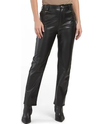 Tj Maxx Women's High Waist Faux Leather Pants