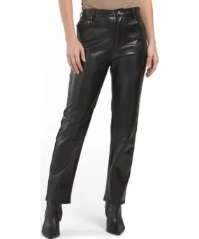 Tj Maxx Women's High Waist Faux Leather Pants