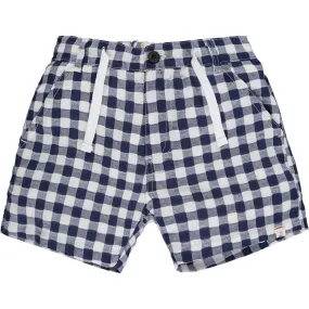 Blue Plaid Crew Shorts