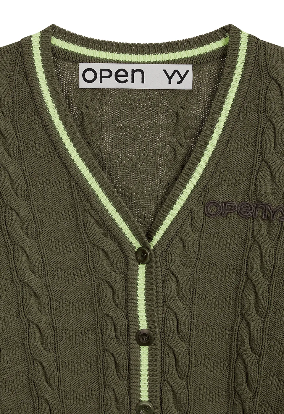 Plain Logo Cardigans with Long Sleeves by TheOpen Product