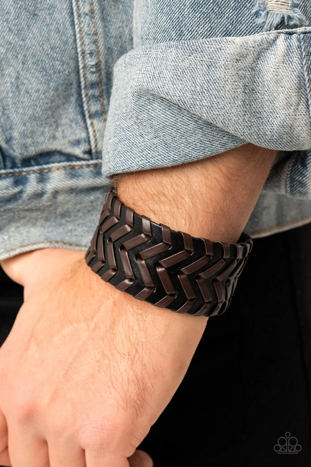 Edgy Black Urban Biker Bracelet