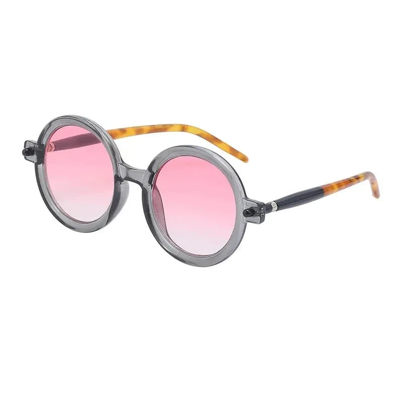 Vintage Punk Anti-UV Round Sunglasses