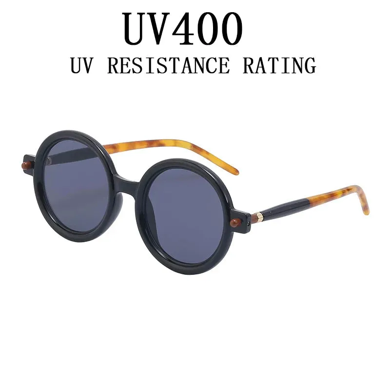 Vintage Punk Anti-UV Round Sunglasses