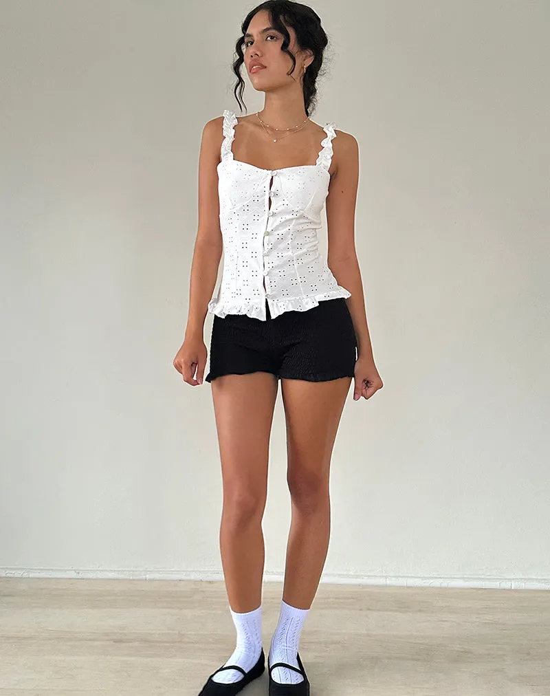 White Broderie Neroli Corset Top