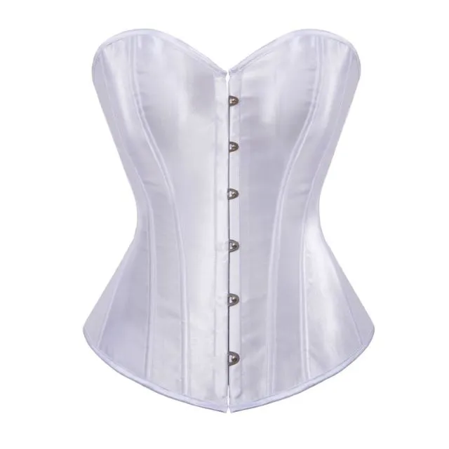 Stylish White Corset Drag Tina