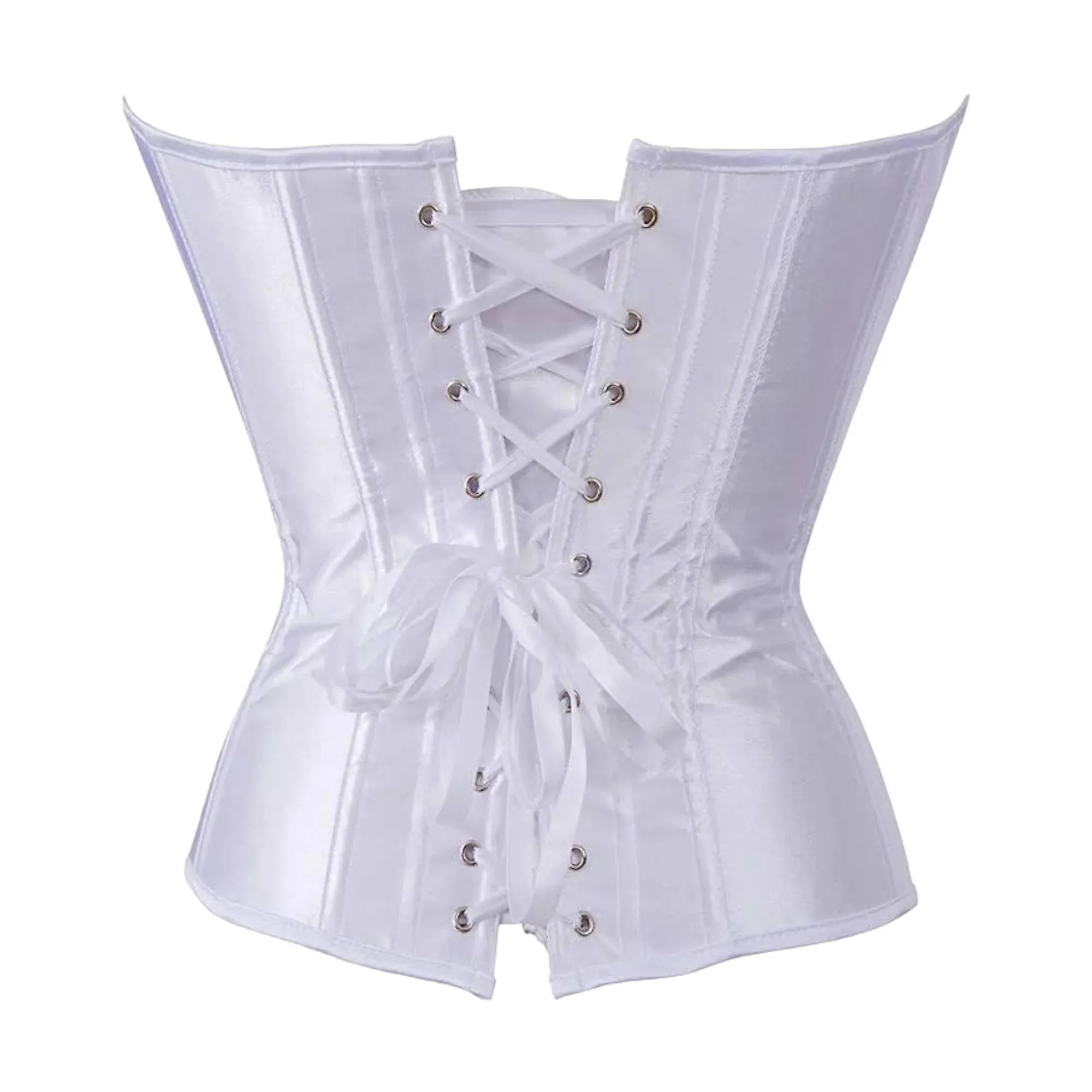 Stylish White Corset Drag Tina