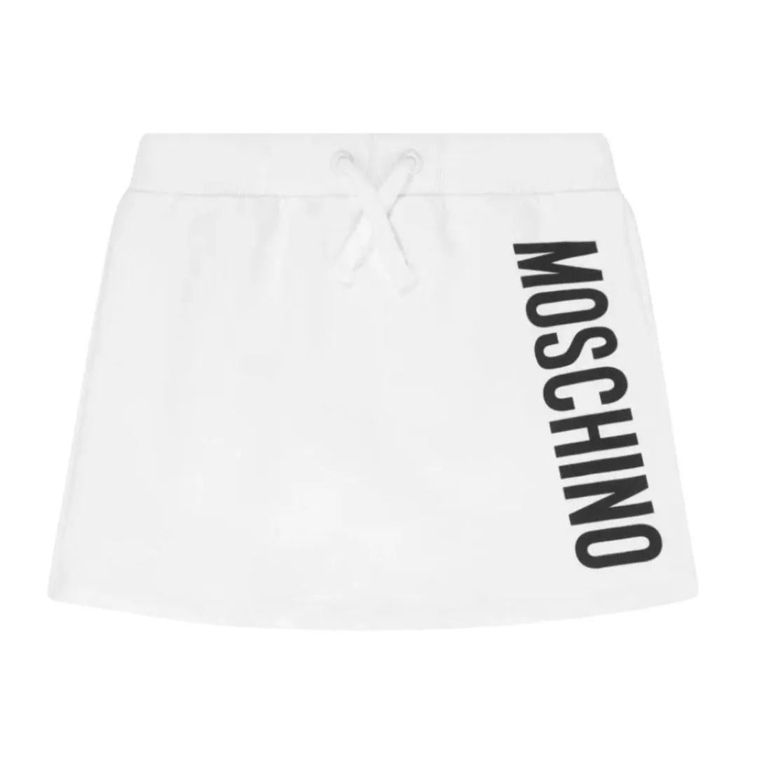 White Skirt with Moschino Logo