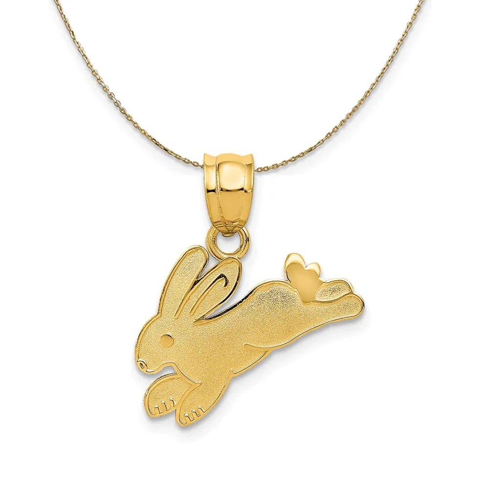 Yellow Gold Rabbit Necklace