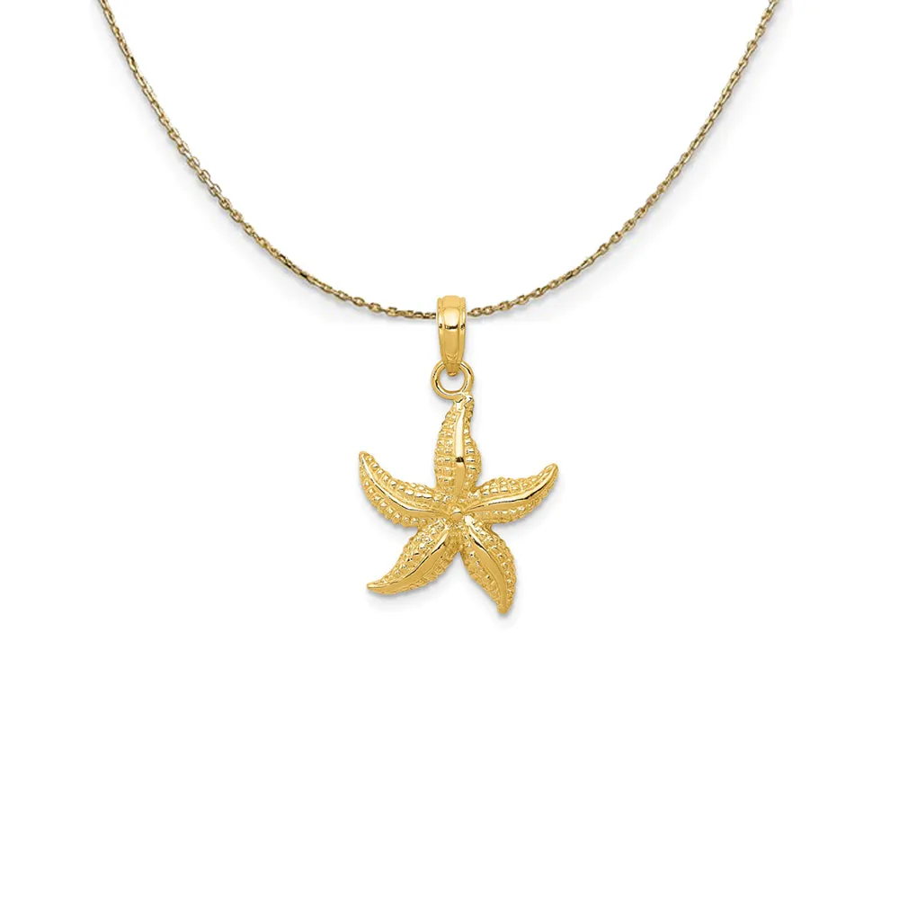 14k Yellow Gold Sea Star Necklace