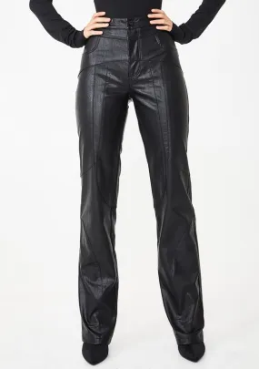 York Faux Leather Pants-