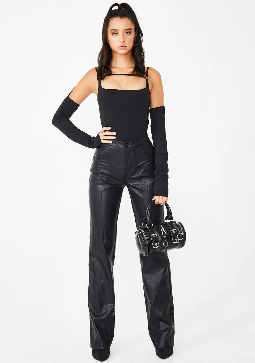 York Faux Leather Pants-