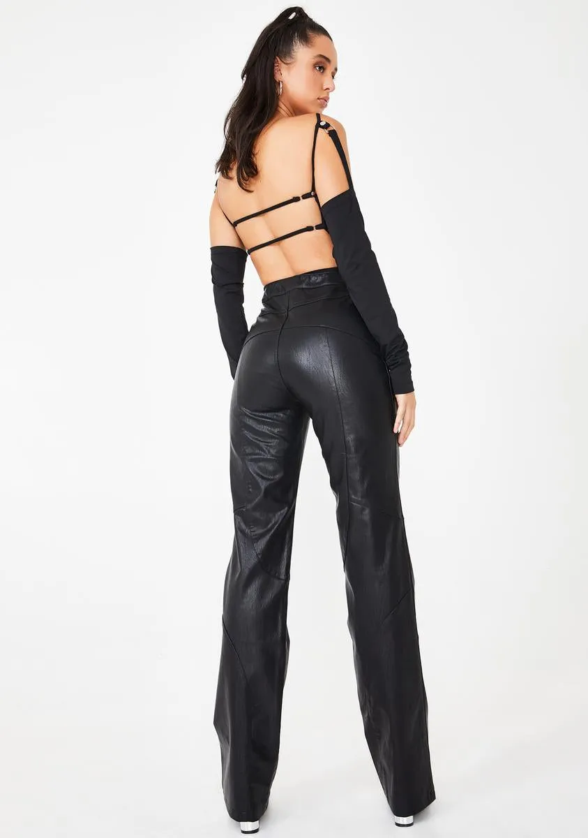 York Faux Leather Pants-