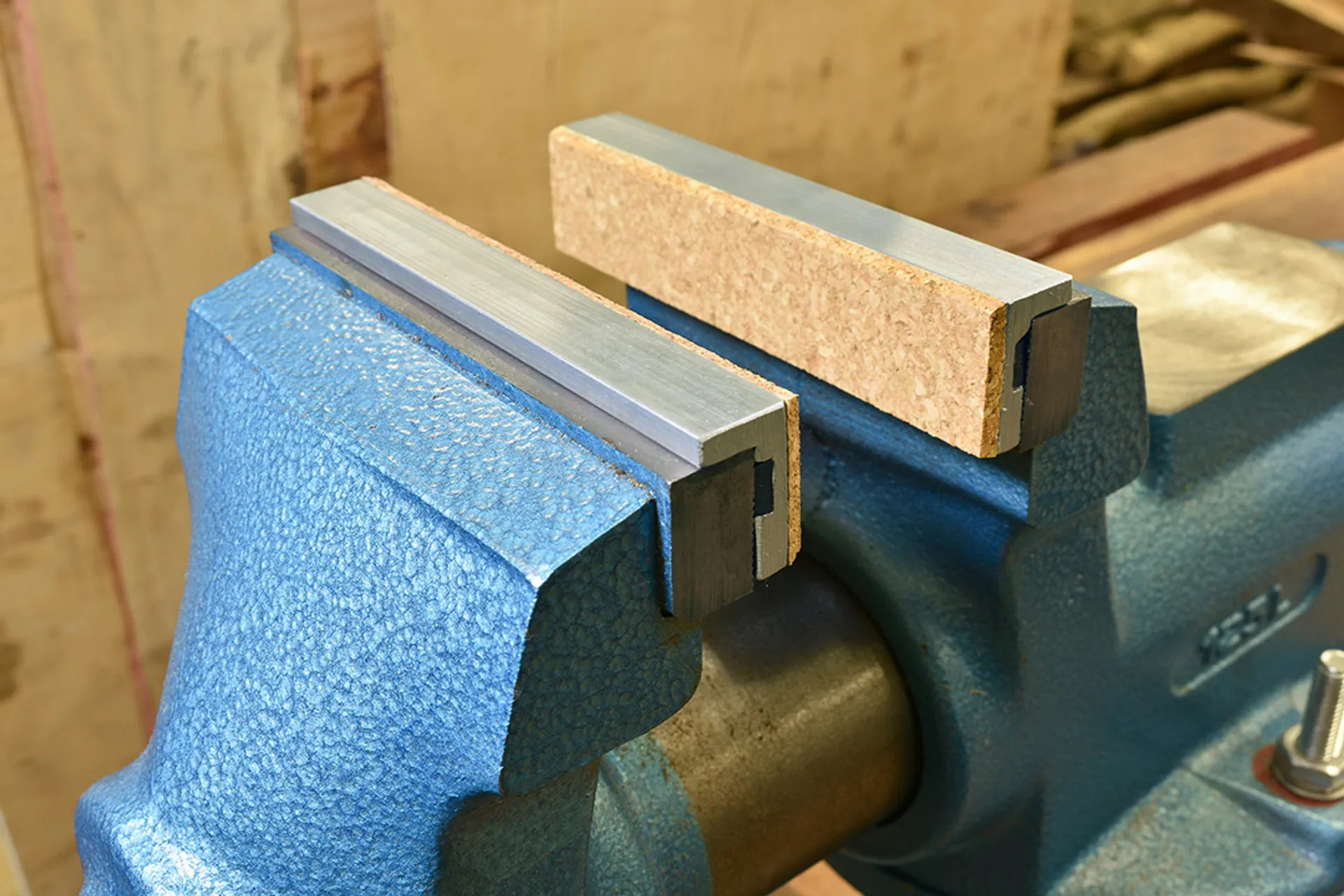 York Magnetic Aluminium Cork Face Vice Jaw Insert 125mm (pair)